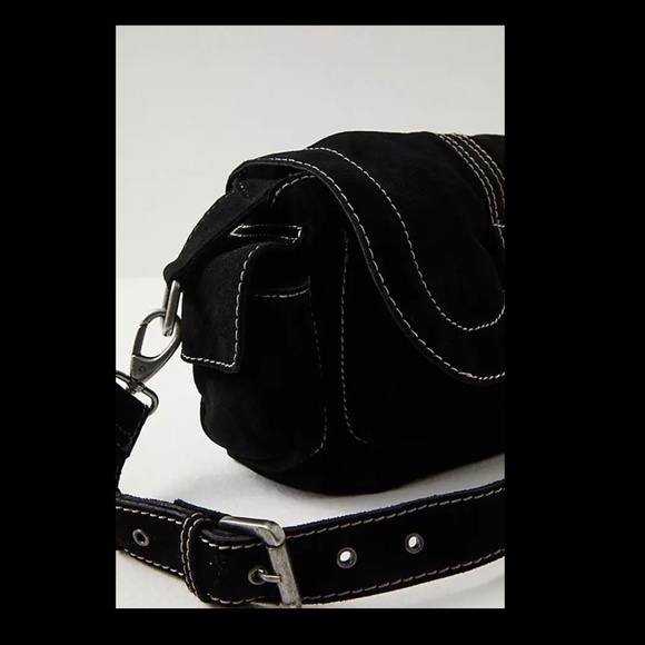 Free People Wylie Suede Saddle Bag  *NWT* - Picture 3 of 9